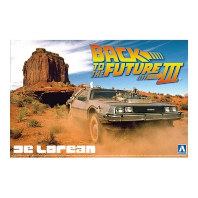 BACK TO THE FUTURE DELOREAN from PART III & RAILROAD Version - DELOREAN - 1/24 SCALE - AOSHIMA